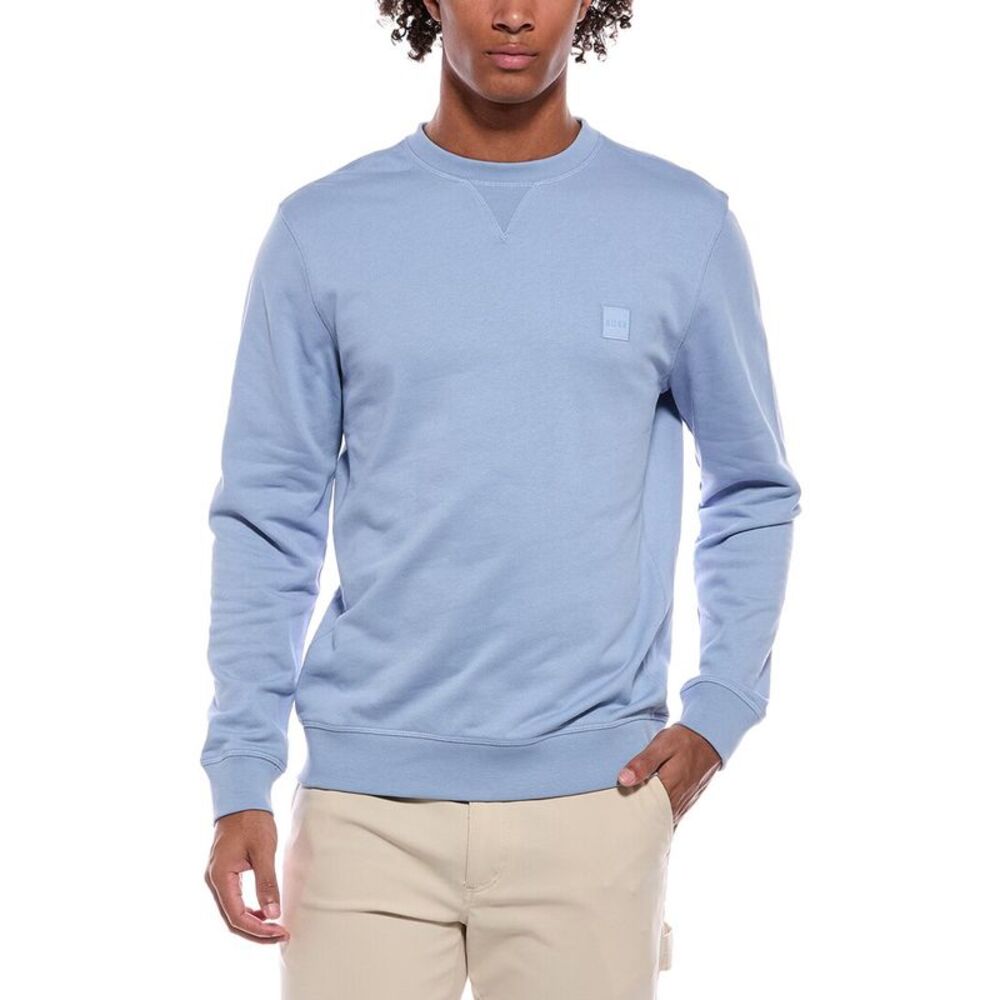 Hugo Boss Mens Boss Westart Crewneck Sweatshirt, Blue